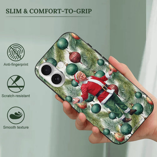 Donald Trump Santa, iPhone 17 TPU Black Phone Case