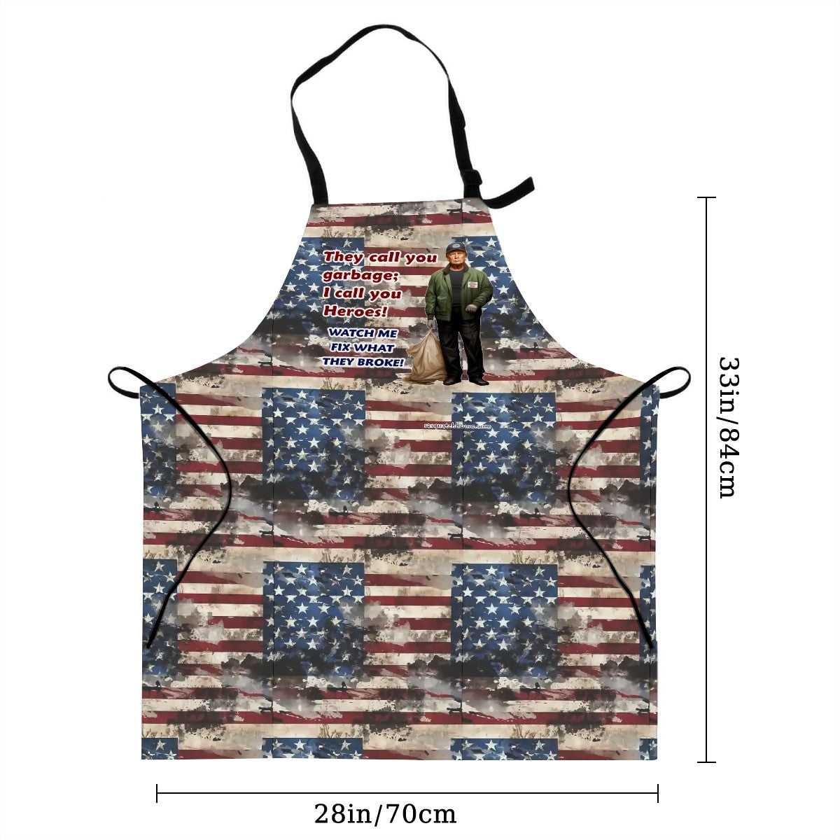 "let me fix it" Trump Waterproof apron with pockets - Trump apron