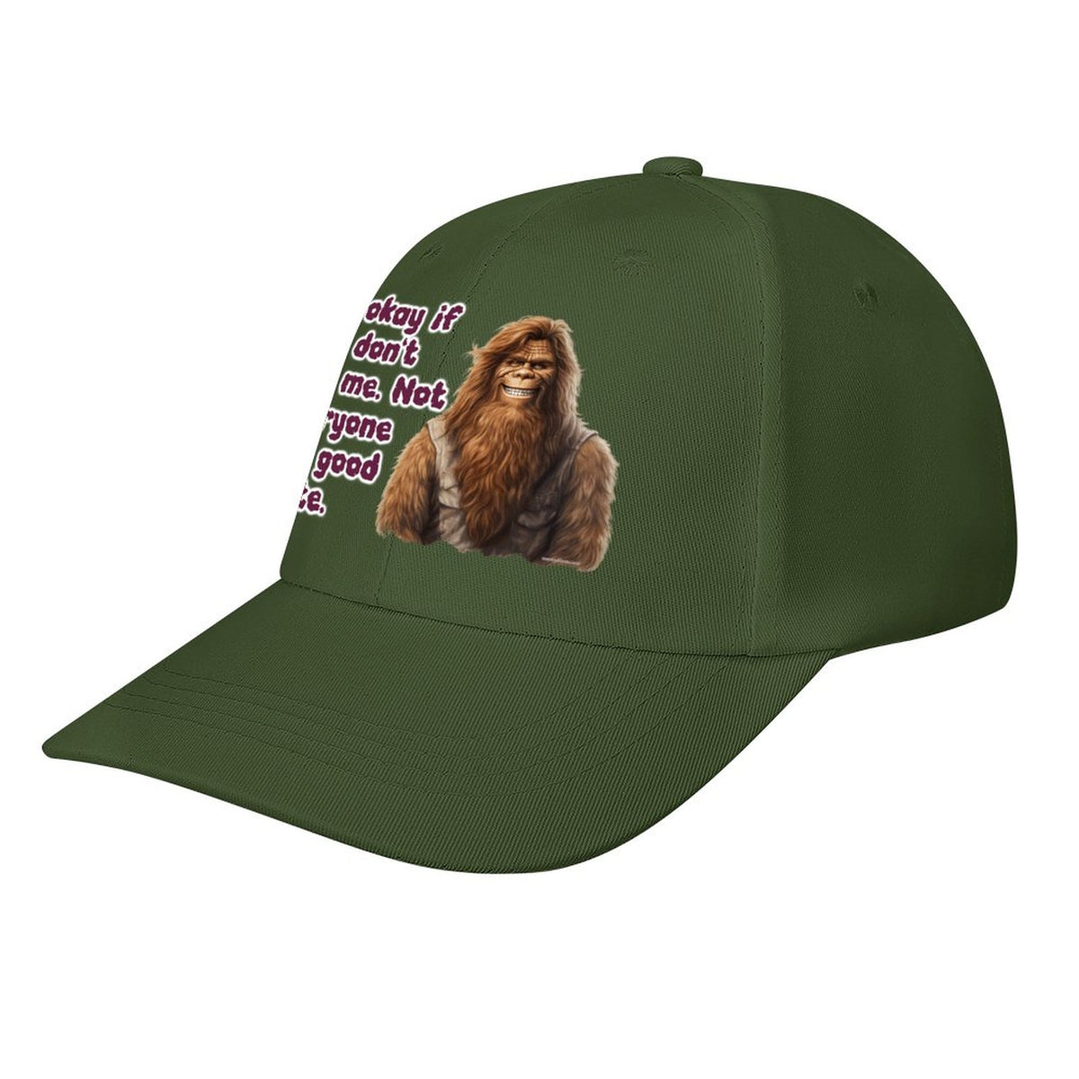 Bigfoot, Sasquatch "It's okay if..", Baseball Cap – 8 Colors