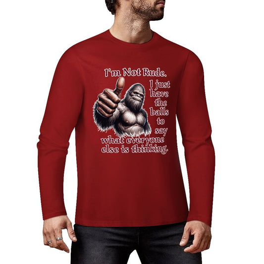 Bigfoot - Sasquatch Cotton Unisex Long Sleeve T-shirt