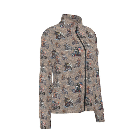 10 Bigfoot / Sasquatch Designs, Women’s Long Sleeve Thumbhole Jacket