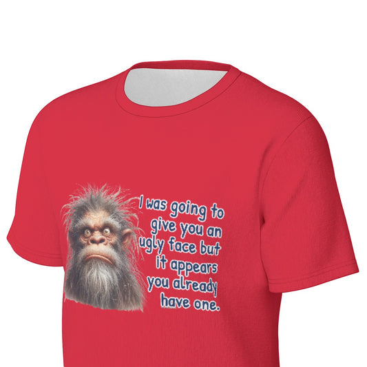 Bigfoot / Sasquatch "I was going to give you", Unisex Short Sleeve O-Neck Cotton T Shirt