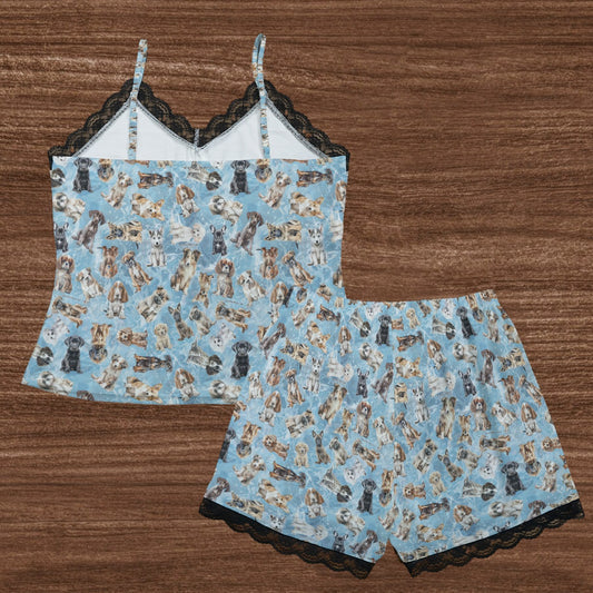 Squatchy Sized Ladies 2 piece Animal Themed Lacy Pajamas / lingerie