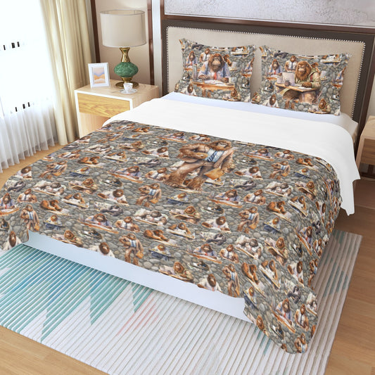 Sophisticated Sasquatch Three Piece Duvet Bedding Set
