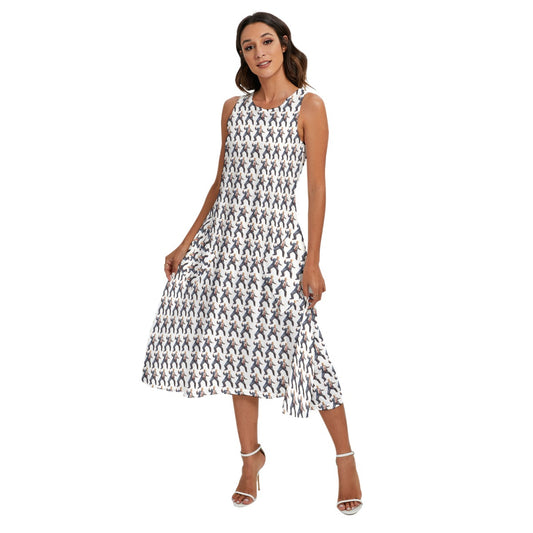 10 Donald Trump Designs, Women’s Sleeveless Dress With Diagonal Pockets