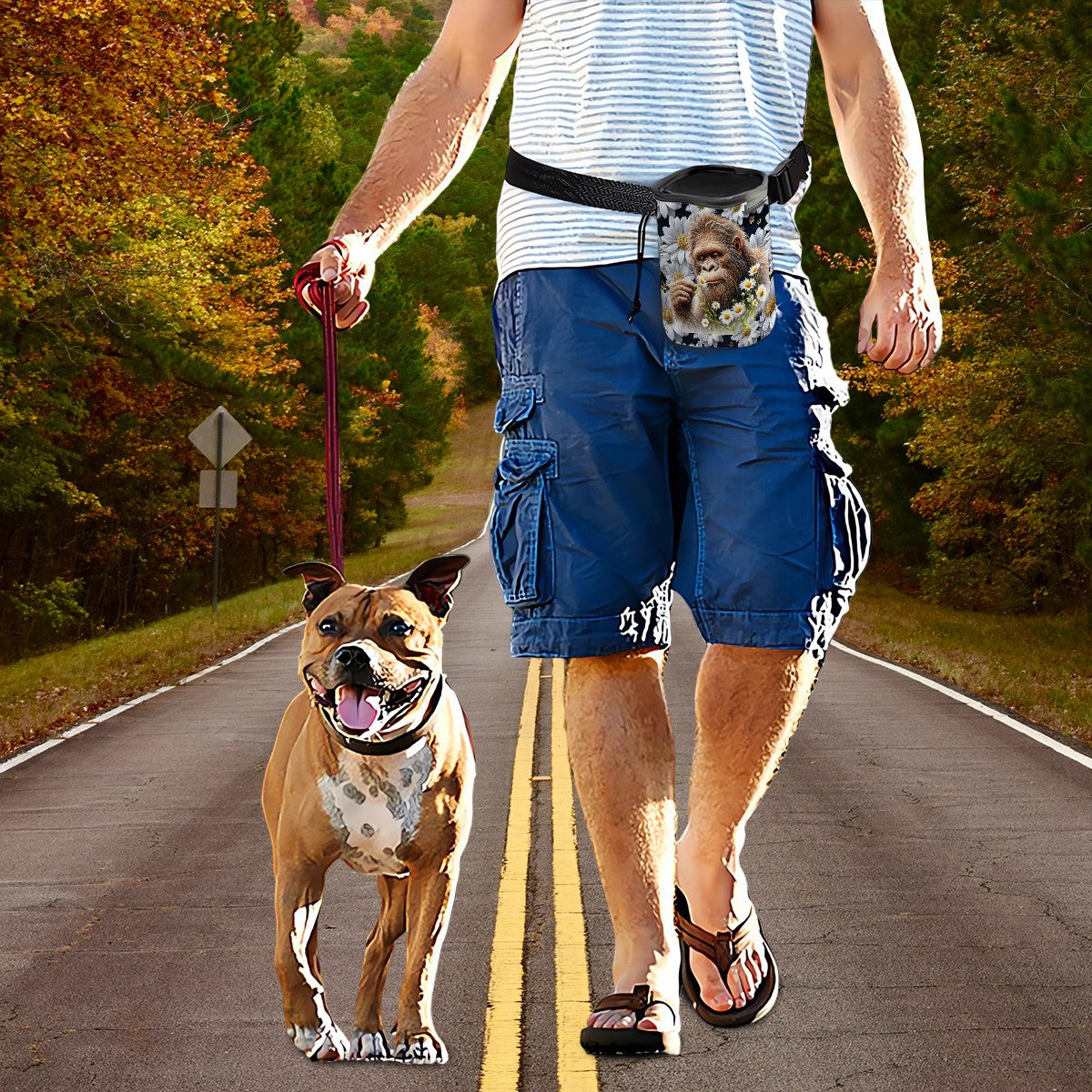 Bigfoot, Sasquatch Daisies, Pet Toy & Treat Pouch / Purse