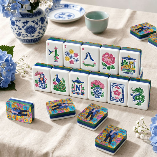 Teacher Sasquatch Chinoiserie Chic American Mahjong Tiles