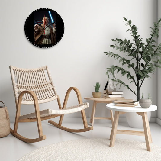 Donald Trump Jedi, Wooden Wall Clock- Made in USA