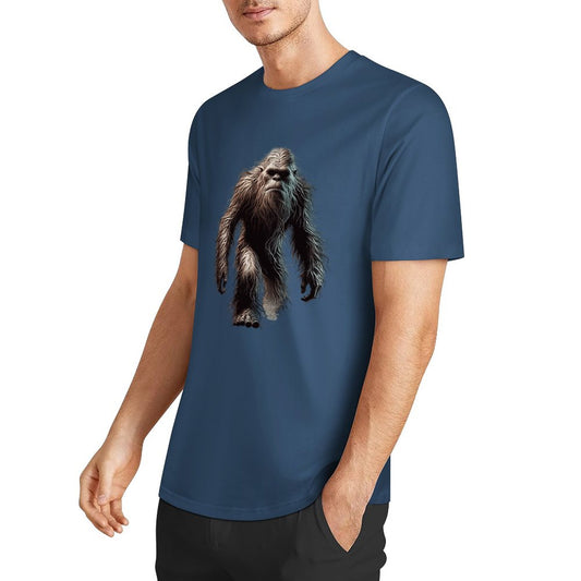 Bigfoot - Sasquatch Walking Short Sleeve Cotton T-Shirt