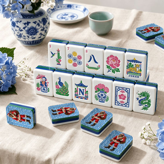 Sasquatch Santa Chinoiserie Chic American Mahjong Tiles