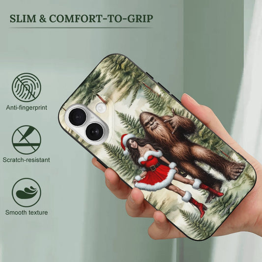 Sexy Sasquatch Santa, iPhone 17 TPU Black Phone Case
