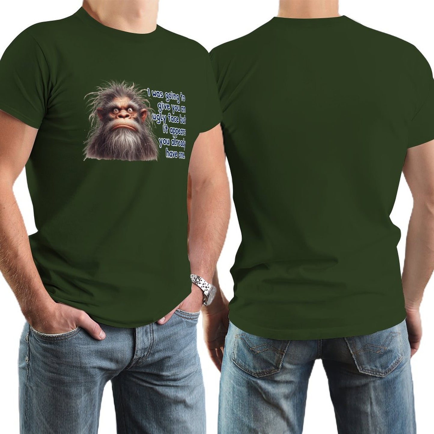 "I was going to give you..." Short Sleeve Cotton T-shirt Men