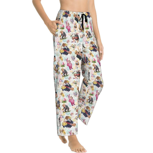 20 Donald Trump Cartoon Designs, Women's Pajama Pants with Pockets