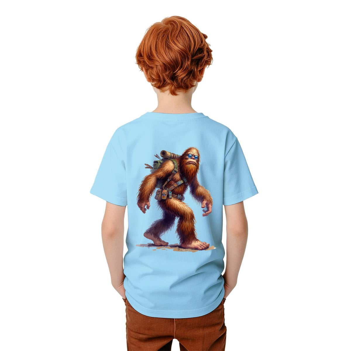 Bigfoot Sasquatch Designs, Kid’s Double Sided Gildan 5000B T Shirt