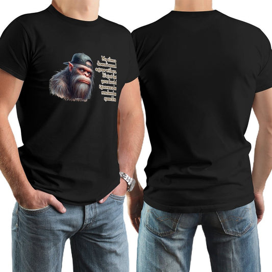 "My Silence Doesn't Mean..." Bigfoot, Sasquatch Short Sleeve T-shirt