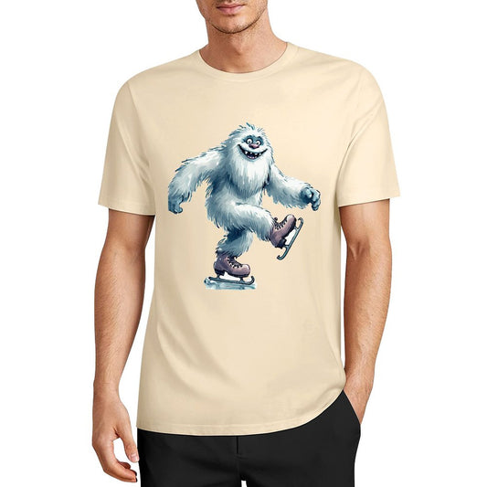Bigfoot - Sasquatch Yeti Skate, Short Sleeve Cotton T-Shirt