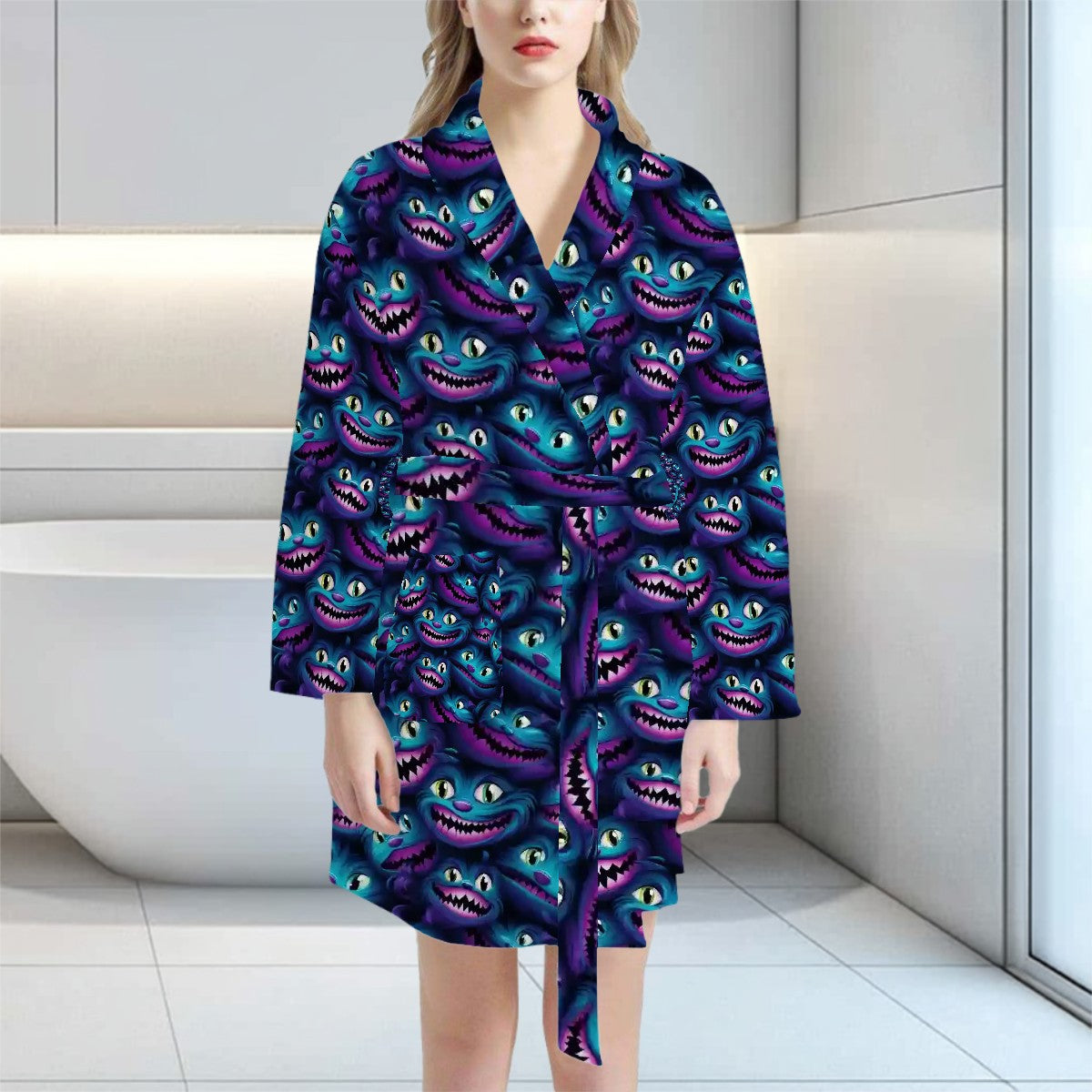Cheshire Cat Women’s Bath Robe 33.5” Long