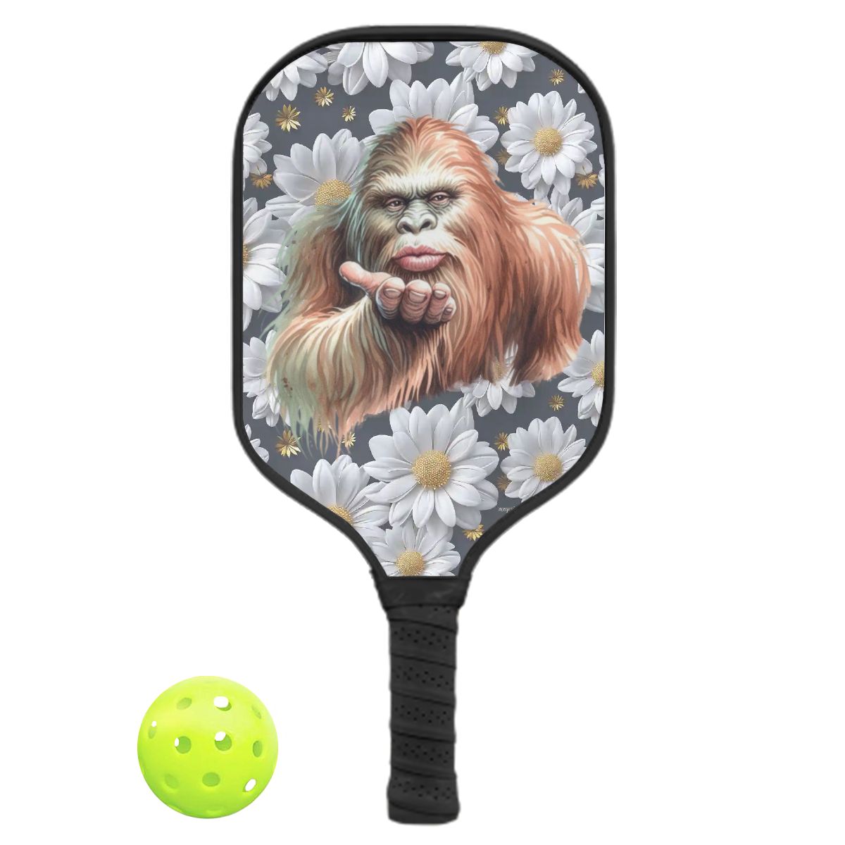 Bigfoot / Sasquatch Daisies 1 Pickleball Paddle-