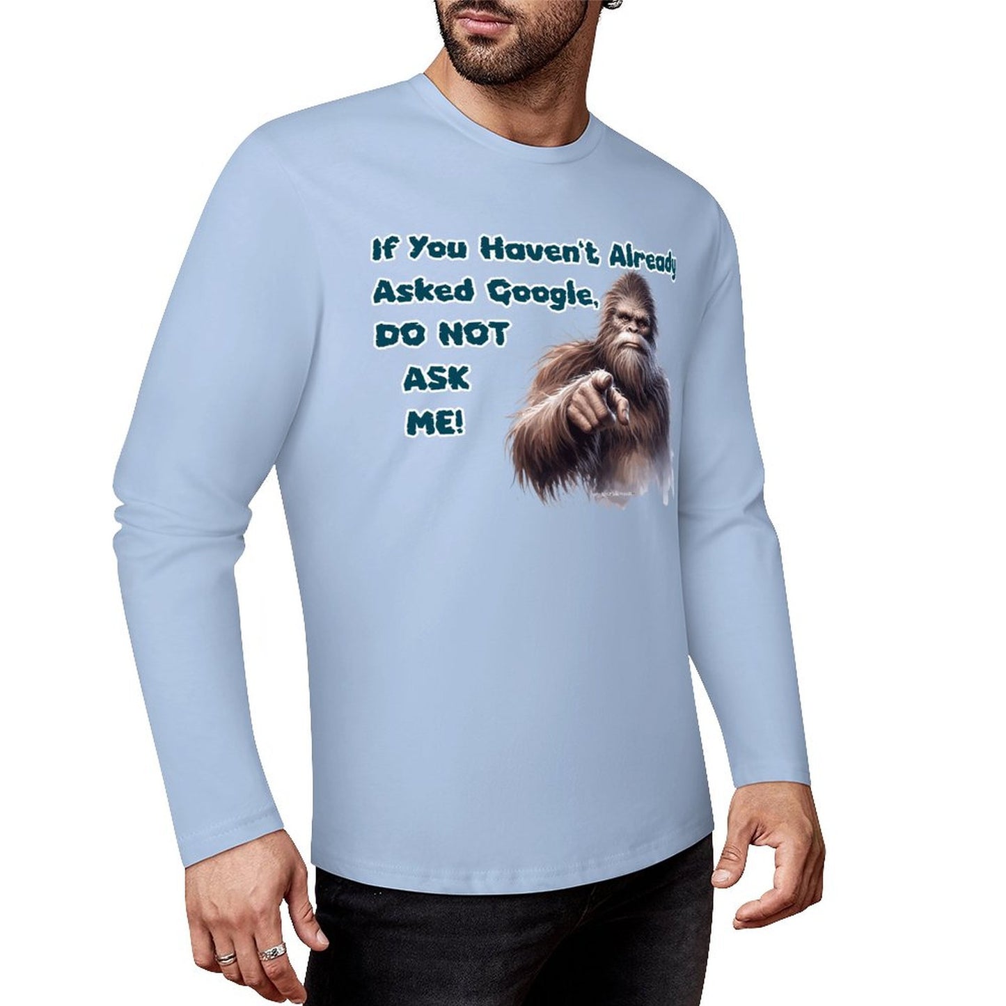 Bigfoot - Sasquatch Cotton Unisex Long Sleeve T-shirt