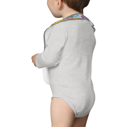 Child Crayon Sunshine, Waterproof Baby Bib w/ Catch Pocket