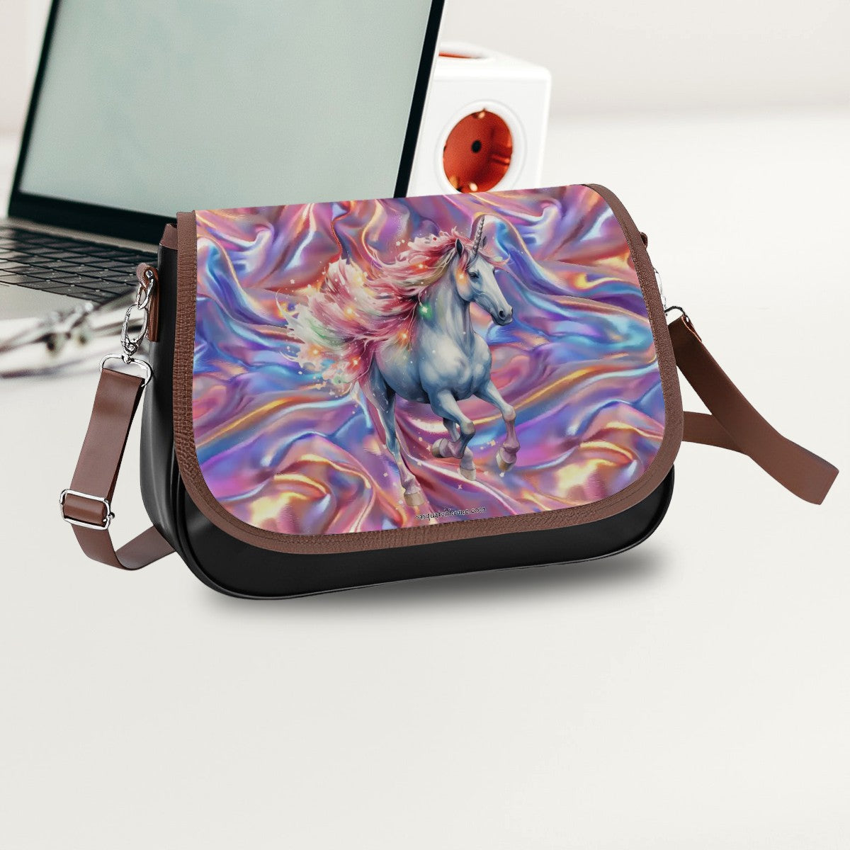 Unicorn, Leather Shoulder Bag / Purse
