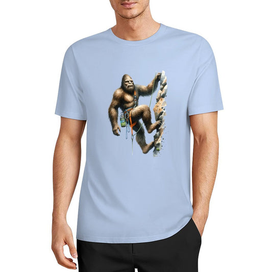Bigfoot - Sasquatch Rock Climber Short Sleeve Cotton T-Shirt