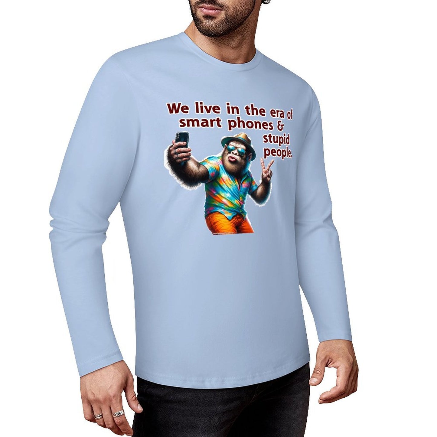 Bigfoot - Sasquatch Cotton Unisex Long Sleeve T-shirt