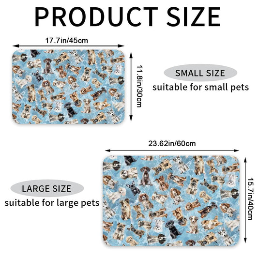 10 Animal Designs, Waterproof Pet Food Mat