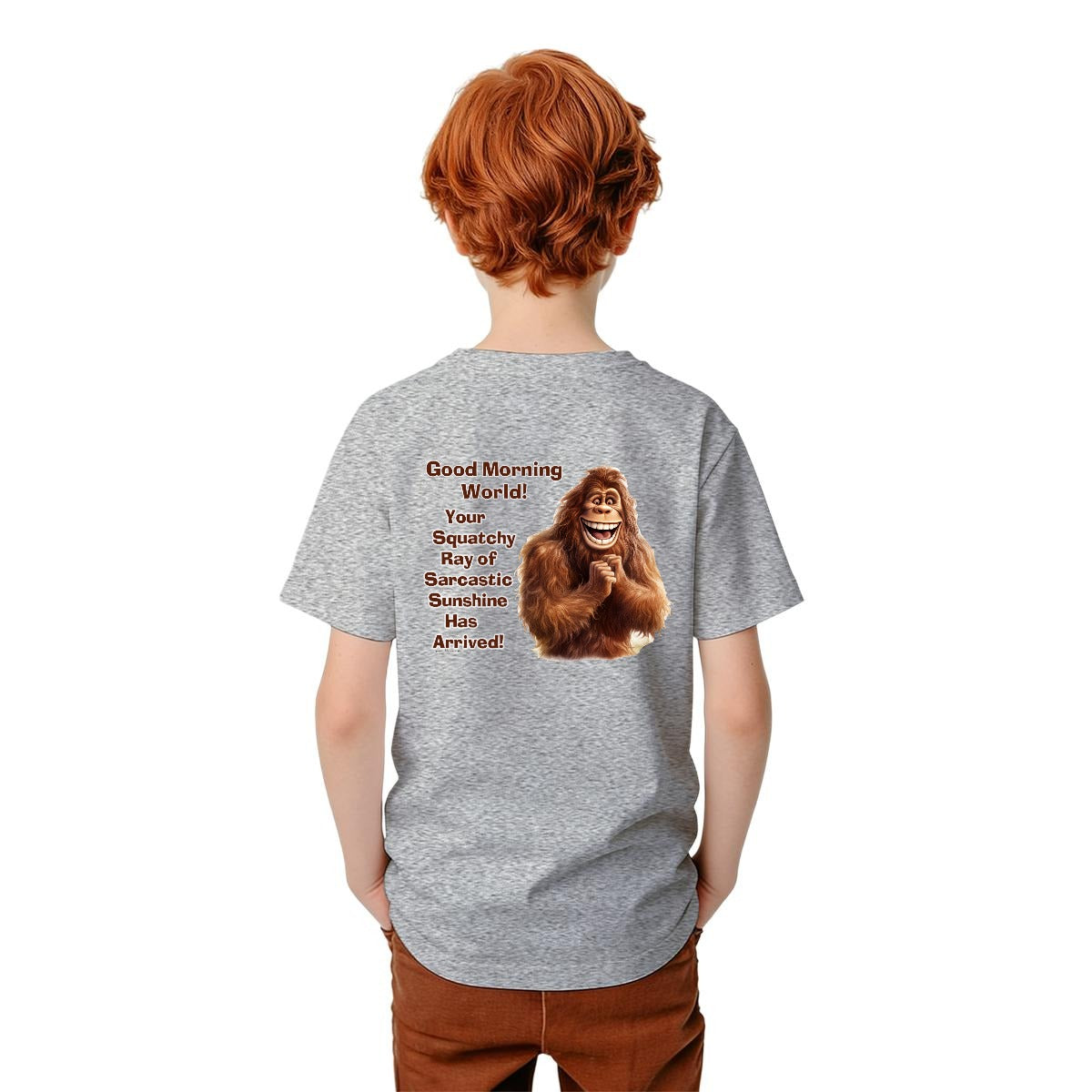 Bigfoot Sasquatch Designs, Kid’s Double Sided Gildan 5000B T Shirt