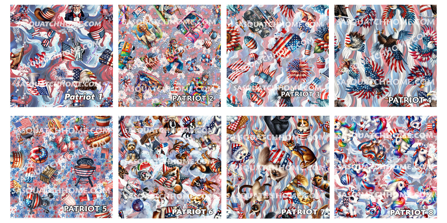 8 Patriot Designs, Kids Canvas Sneaker Shoes