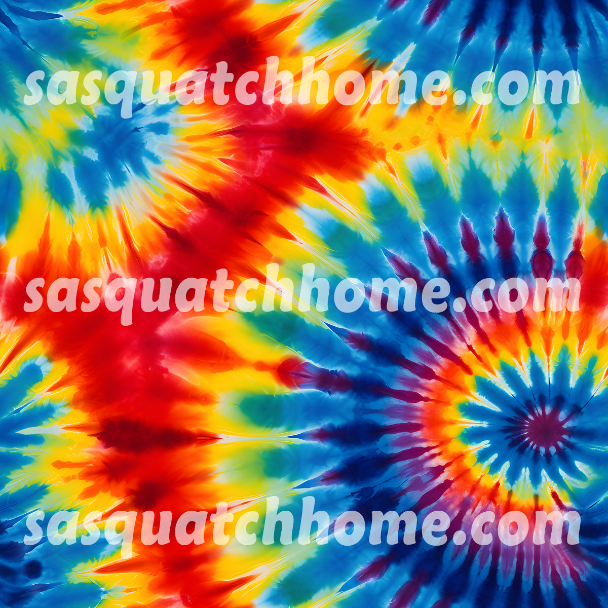 Tie Dye Themed Men's Slip On Sneakers