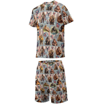 20 Bigfoot, Sasquatch Designs, Children's T-shirt & Shorts Set
