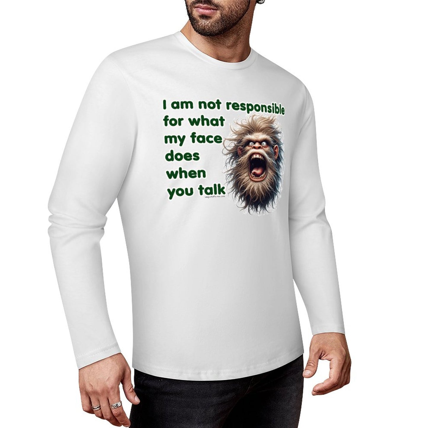 Bigfoot - Sasquatch Cotton Unisex Long Sleeve T-shirt