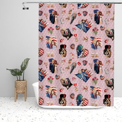 Don & Melania Trump Polyester Shower Curtain  - 60”x72”