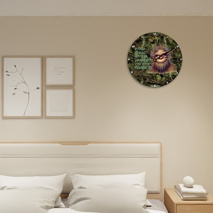Bigfoot Sasquatch "If you find me..", Wooden Wall Clock- Made in USA