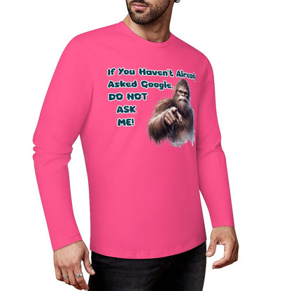 Bigfoot - Sasquatch Cotton Unisex Long Sleeve T-shirt