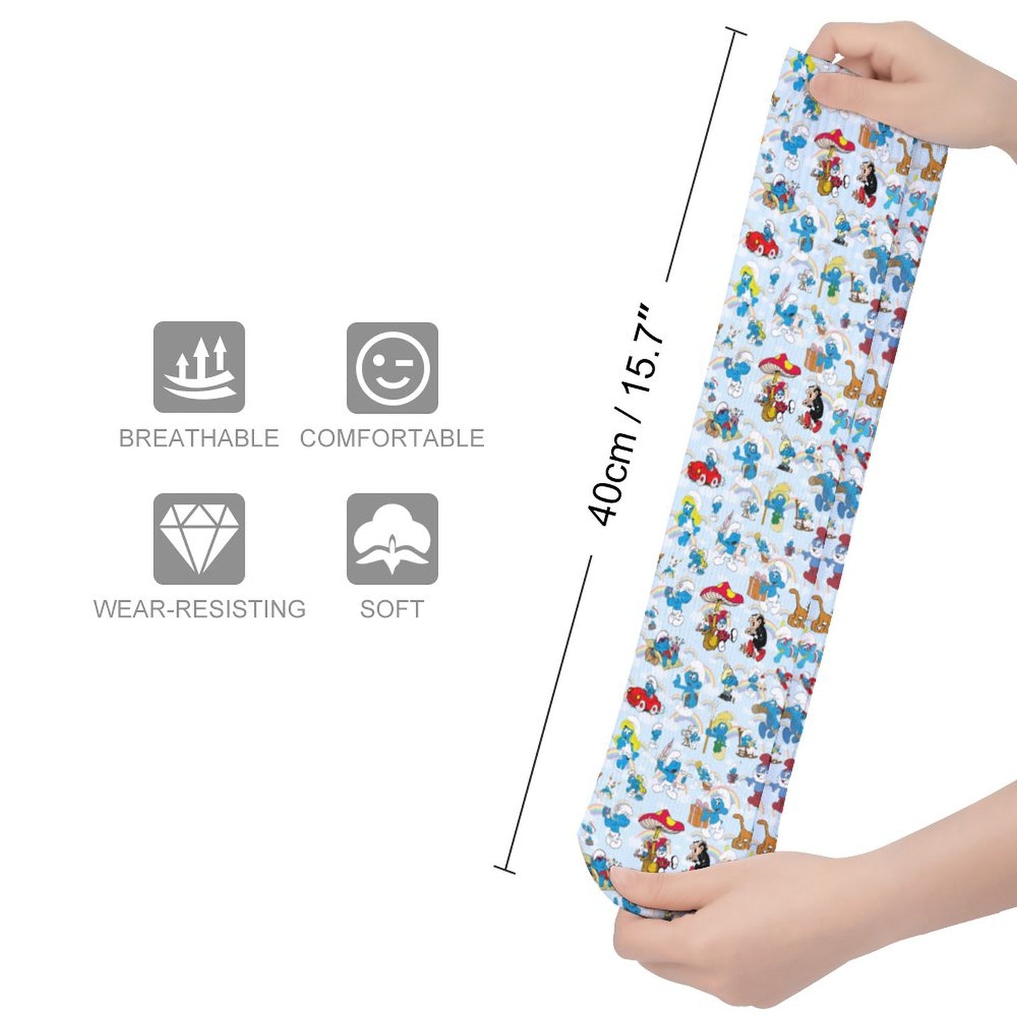 20 Misc Designs, 15.5 Inch Tube Socks