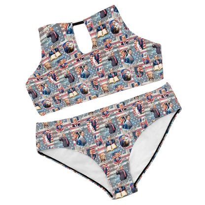 20 Donald Trump Designs, Plus Size High-Waisted Bikini Customized Services