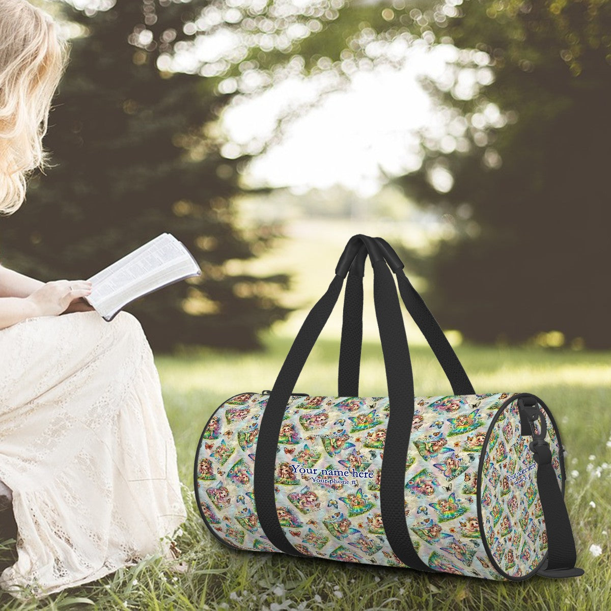 7 Fairy Designs, Large Capacity Duffle Bag, Sports Bag, Duffle, Travel Bag