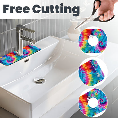 19 Tie Dye Designs, Faucet Mat