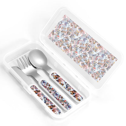 8 Patriot Designs, Animals, Kids Cutlery Set Straight Handle