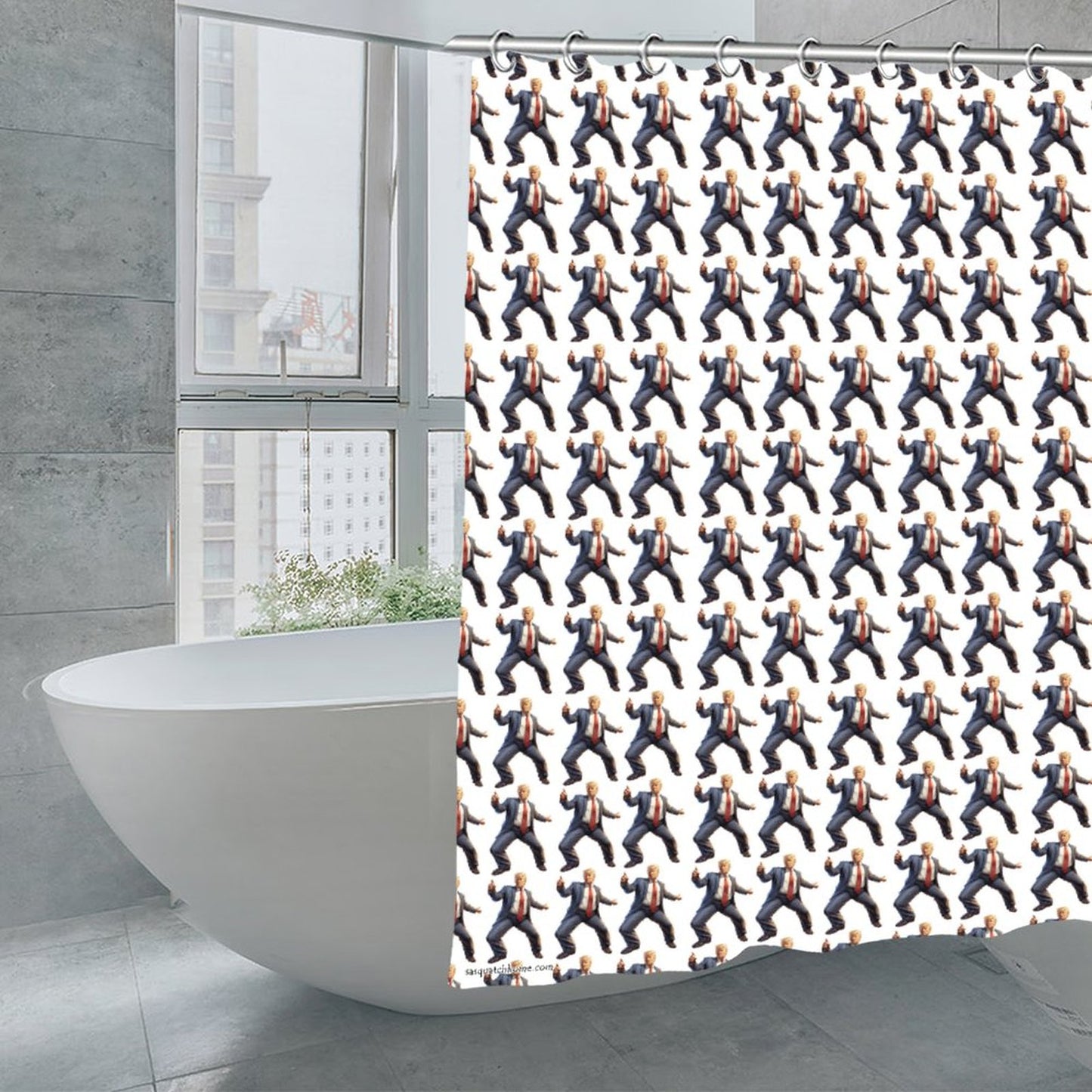 20 Donald Trump Designs, Waterproof Polyester Shower Curtain – Made in the USA – 70.8x70.8”
