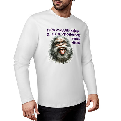 Bigfoot - Sasquatch Cotton Unisex Long Sleeve T-shirt