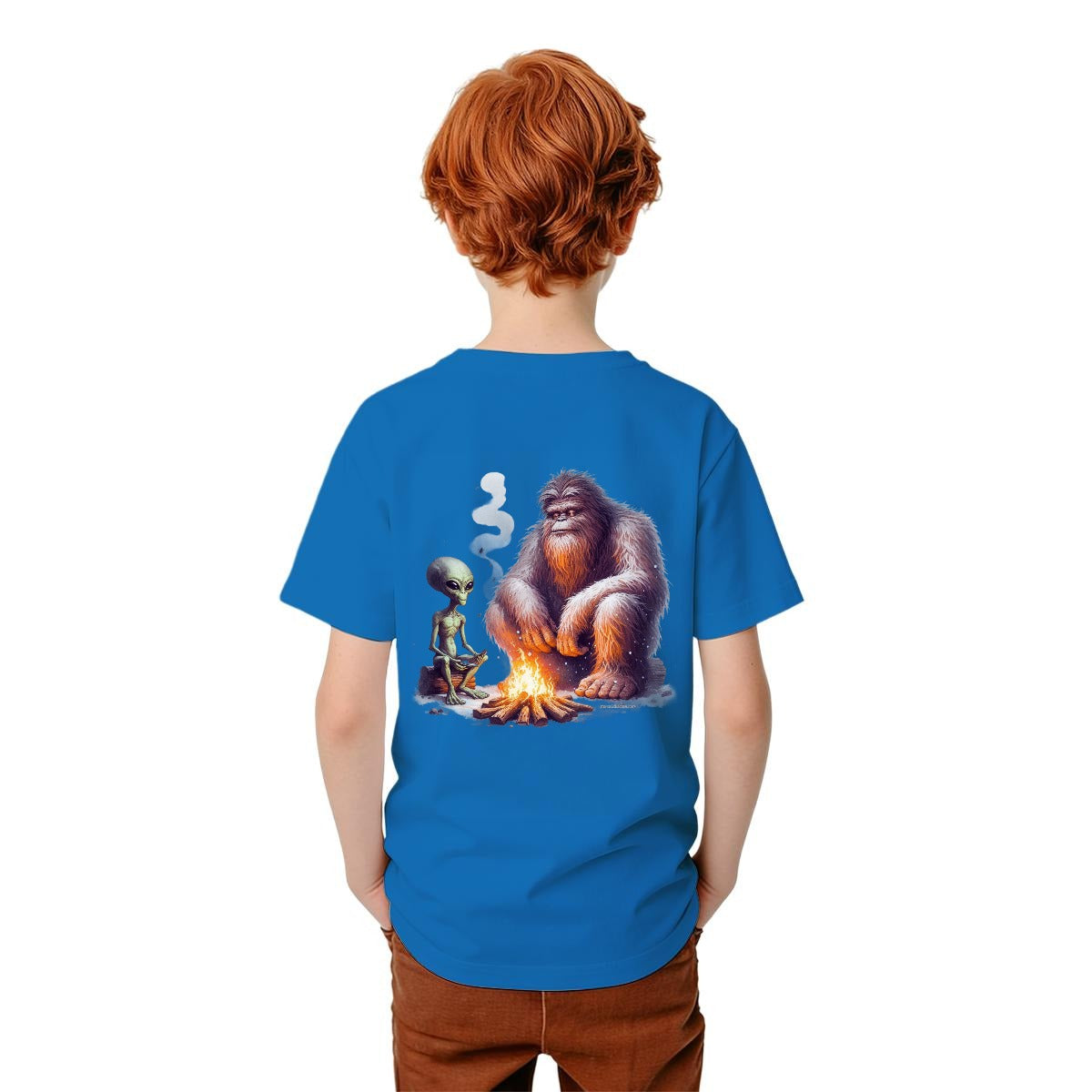 Bigfoot Sasquatch Designs, Kid’s Double Sided Gildan 5000B T Shirt