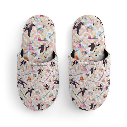 20 Trump Designs, Children's Cotton Flannel Slippers