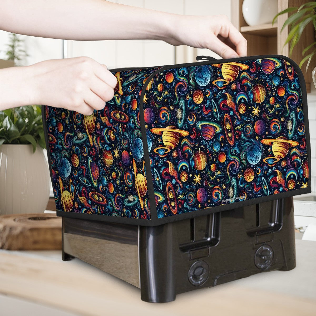 12 Galaxy Outer Space Designs, 4 Slice Toaster Cover