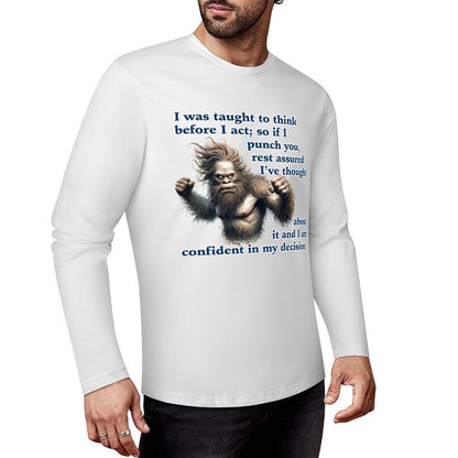 Bigfoot - Sasquatch Cotton Unisex Long Sleeve T-shirt