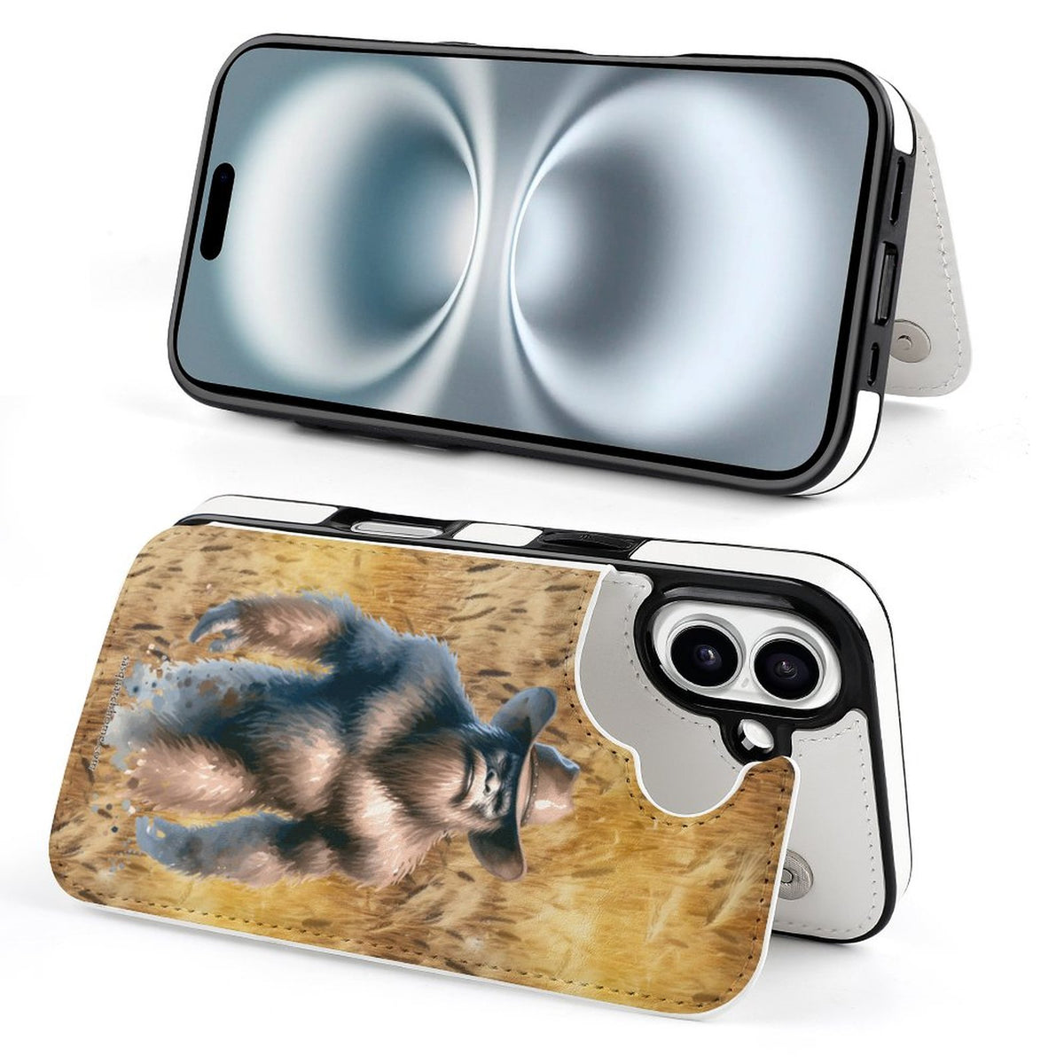 Cowboy Sasquatch / Bigfoot Cowboy, iPhone 16 Faux Leather Wallet Case