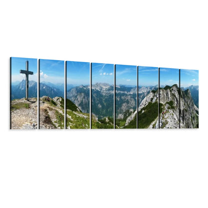 Mountainous Scenery - 8 Panels Canvas Prints Wall Art