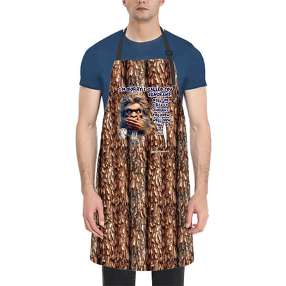 Bigfoot "I'm sorry I called you Ignorant" - Waterproof Apron with Pockets, grilling